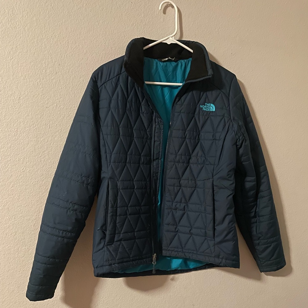 The North Face warm winter coat, great for a hike!!!